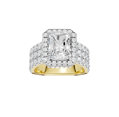 5.00ct Radiant Certified Lab Diamond Ring