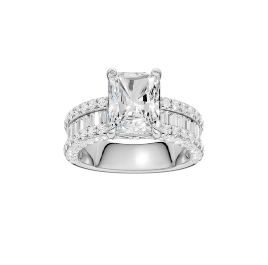 4.50ct Radiant Certified Lab Diamond Ring