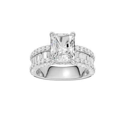 4.50ct Radiant Certified Lab Diamond Ring