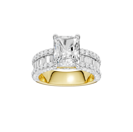 4.50ct Radiant Certified Lab Diamond Ring
