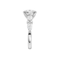 2.75ct Elongated Cushion Certified Lab Diamond Ring