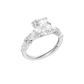 2.75ct Elongated Cushion Certified Lab Diamond Ring