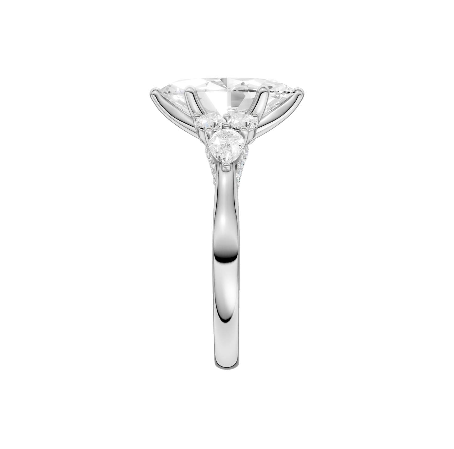 2.75ct Marquise Certified Lab Diamond Ring