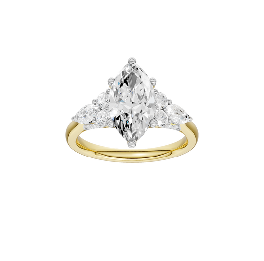 2.75ct Marquise Certified Lab Diamond Ring