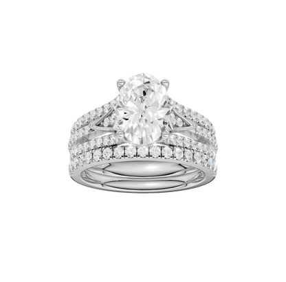 2.75ct Oval Certified Lab Diamond Ring