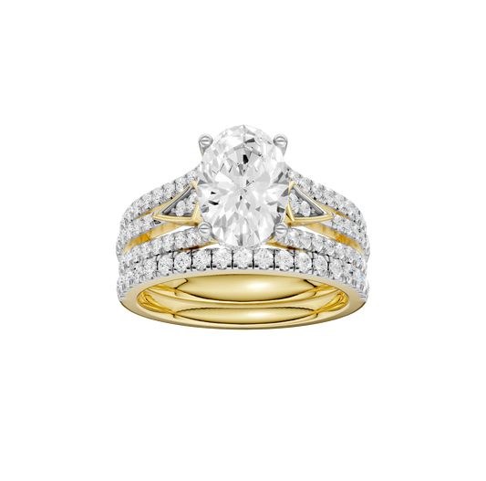 2.75ct Oval Certified Lab Diamond Ring
