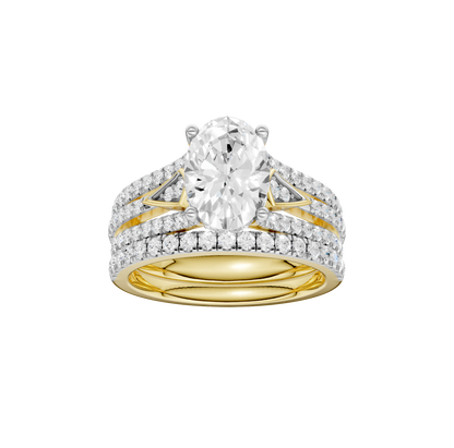 2.75ct Oval Certified Lab Diamond Ring