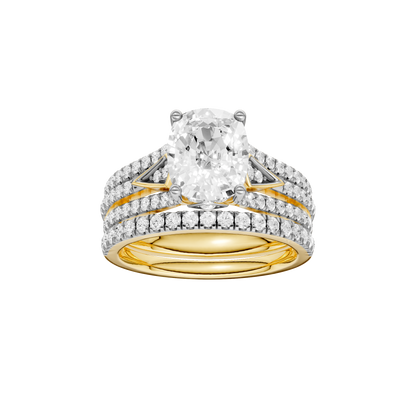 2.75ct Elongated Cushion Certified Lab Diamond Ring