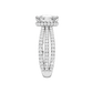 4.00ct Elongated Cushion Certified Lab Diamond Ring