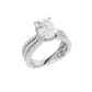 4.00ct Elongated Cushion Certified Lab Diamond Ring