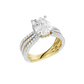 4.00ct Elongated Cushion Certified Lab Diamond Ring