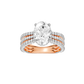 4.00ct Oval Certified Lab Diamond Ring