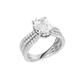 4.00ct Oval Certified Lab Diamond Ring