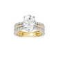 4.00ct Oval Certified Lab Diamond Ring
