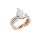 4.00ct Pear Certified Lab Diamond Ring