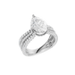 4.00ct Pear Certified Lab Diamond Ring