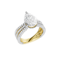 4.00ct Pear Certified Lab Diamond Ring