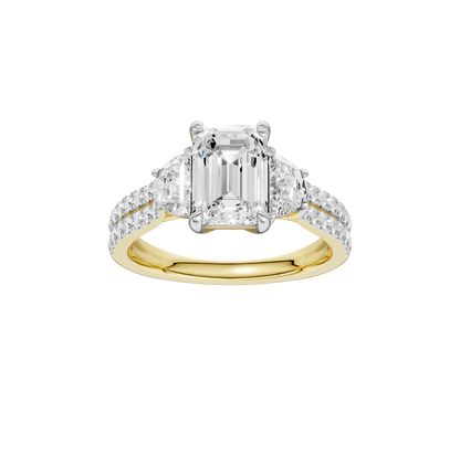 2.75ct Emerald Certified Lab Diamond Ring