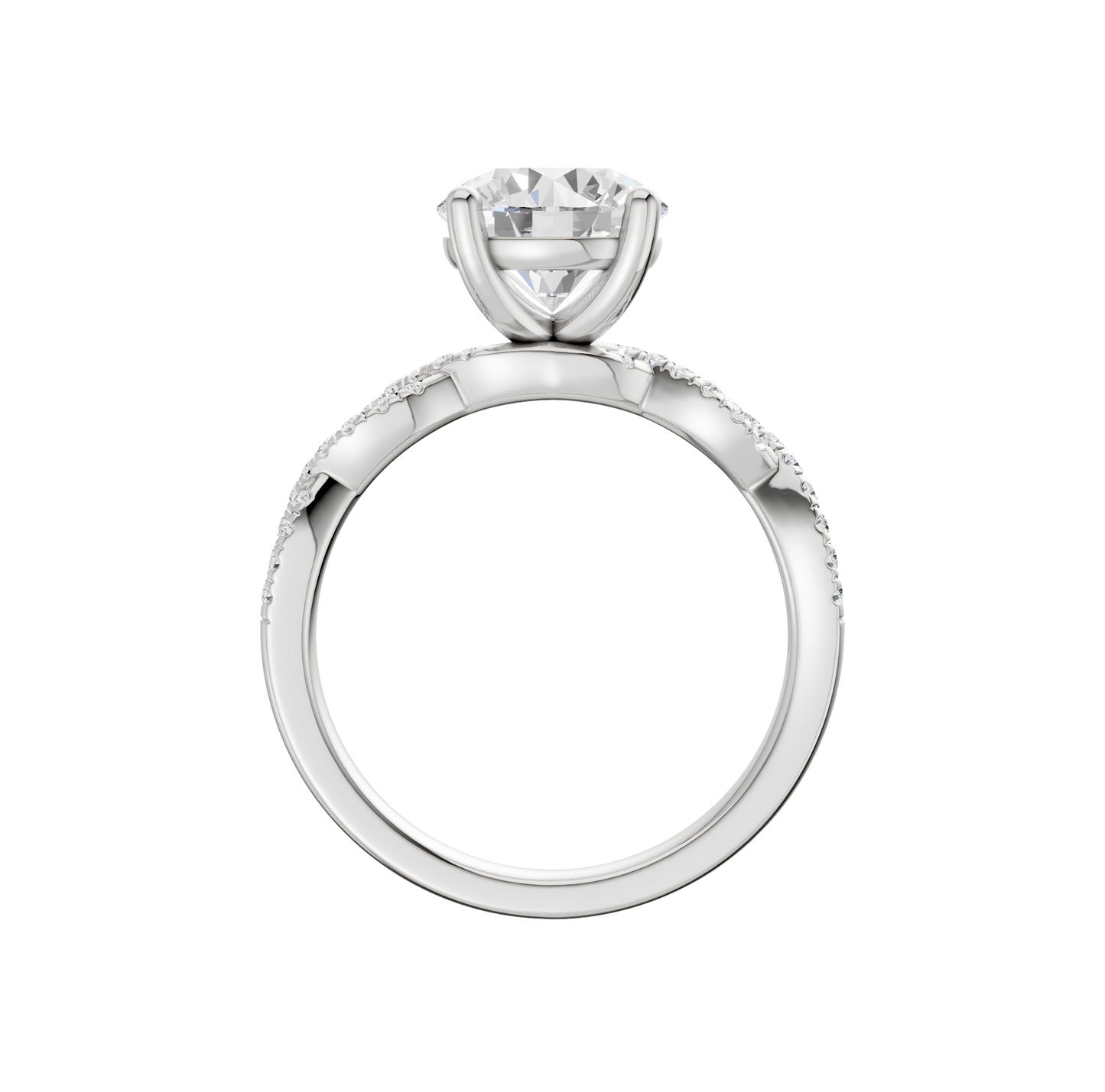 2.20ct Round Certified Lab Diamond Ring