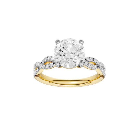 2.20ct Round Certified Lab Diamond Ring