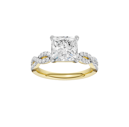 2.20ct Asscher Certified Lab Diamond Ring