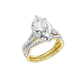 3.60ct Marquise Certified Lab Diamond Ring