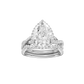 3.60ct Pear Certified Lab Diamond Ring