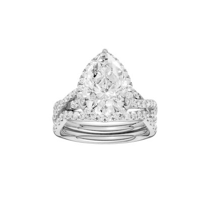 3.60ct Pear Certified Lab Diamond Ring