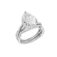 3.60ct Pear Certified Lab Diamond Ring