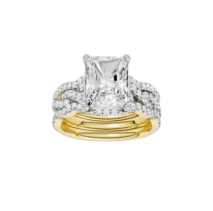 3.75ct Radiant Certified Lab Diamond Ring