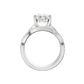 3.75ct Elongated Cushion Certified Lab Diamond Ring