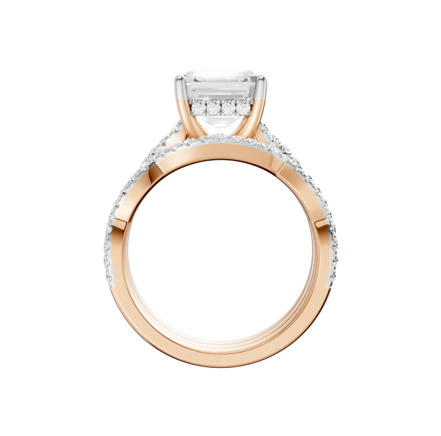 3.75ct Asscher Certified Lab Diamond Ring