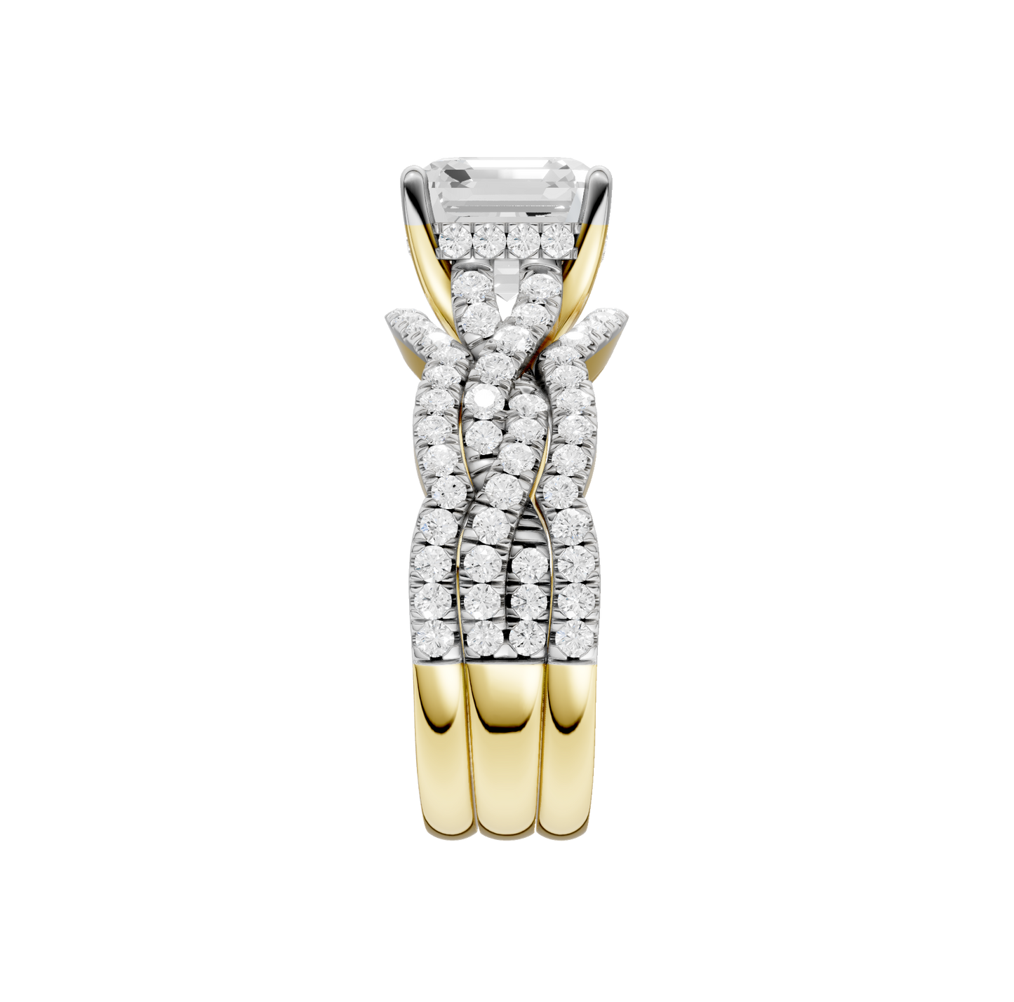 3.75ct Asscher Certified Lab Diamond Ring