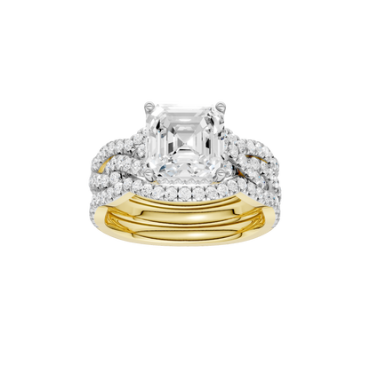 3.75ct Asscher Certified Lab Diamond Ring