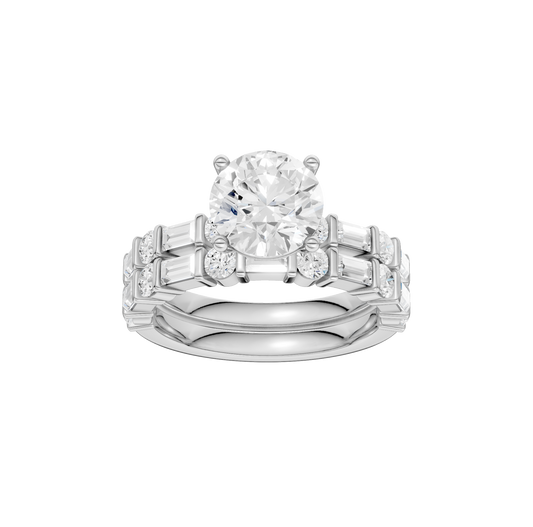3.00ct Round Certified Lab Diamond Ring