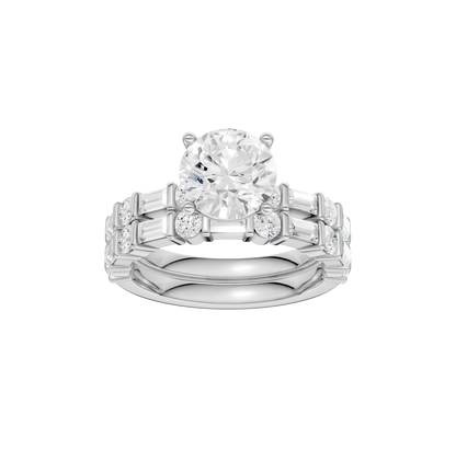 3.00ct Round Certified Lab Diamond Ring