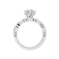 3.00ct Round Certified Lab Diamond Ring