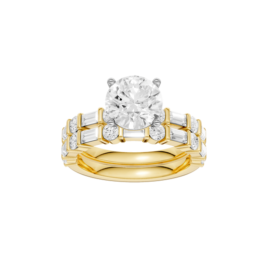 3.00ct Round Certified Lab Diamond Ring