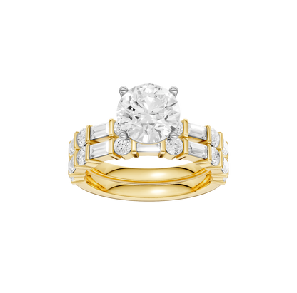 3.00ct Round Certified Lab Diamond Ring