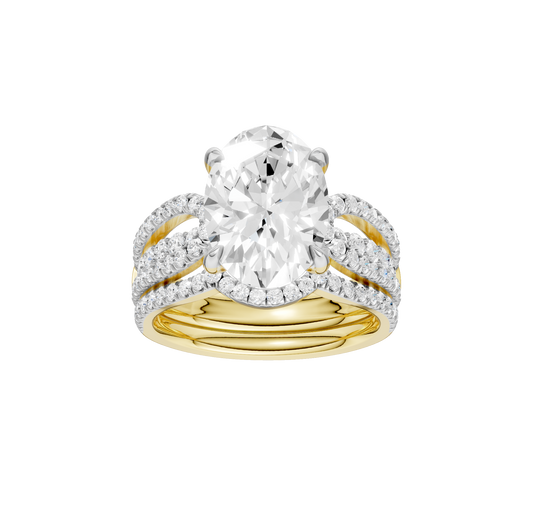 4.75ct Oval Certified Lab Diamond Ring