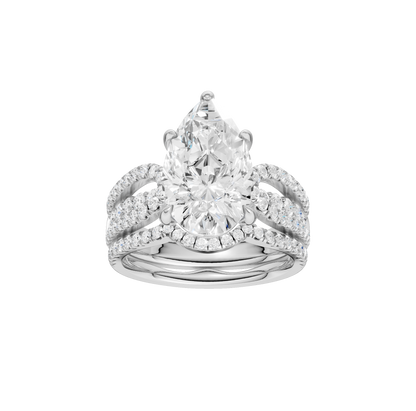 4.75ct Pear Certified Lab Diamond Ring