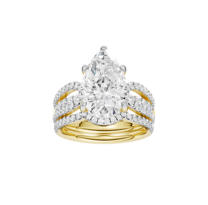 4.75ct Pear Certified Lab Diamond Ring