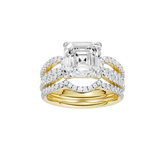 4.75ct Asscher Certified Lab Diamond Ring