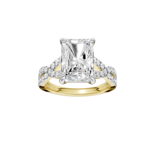 4.33ct Radiant Certified Lab Diamond Ring