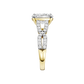 4.33ct Elongated Cushion Certified Lab Diamond Ring