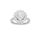 2.50ct Round Certified Lab Diamond Ring
