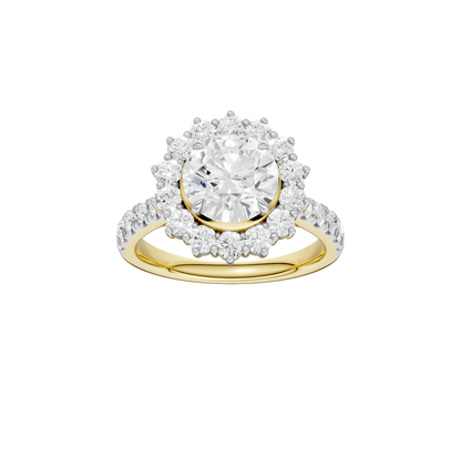 2.50ct Round Certified Lab Diamond Ring