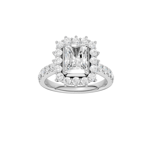 2.50ct Radiant Certified Lab Diamond Ring
