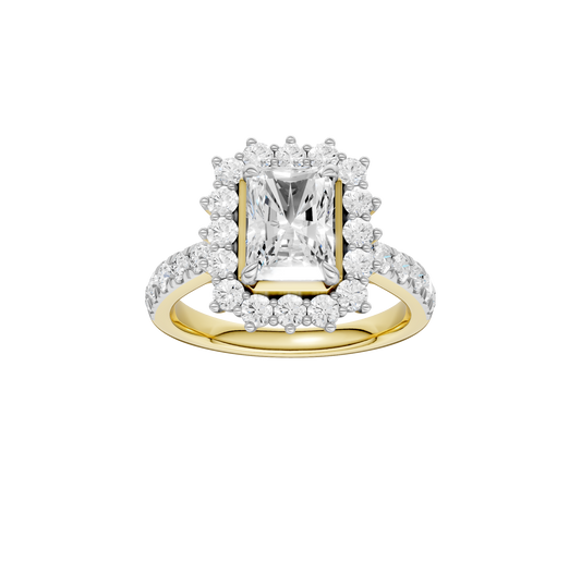 2.50ct Radiant Certified Lab Diamond Ring