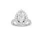 2.50ct Pear Certified Lab Diamond Ring